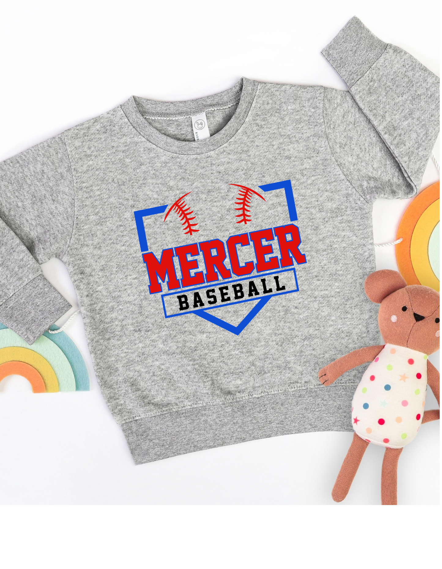 The Mercer Baseball Plate Sweatshirt- Toddler