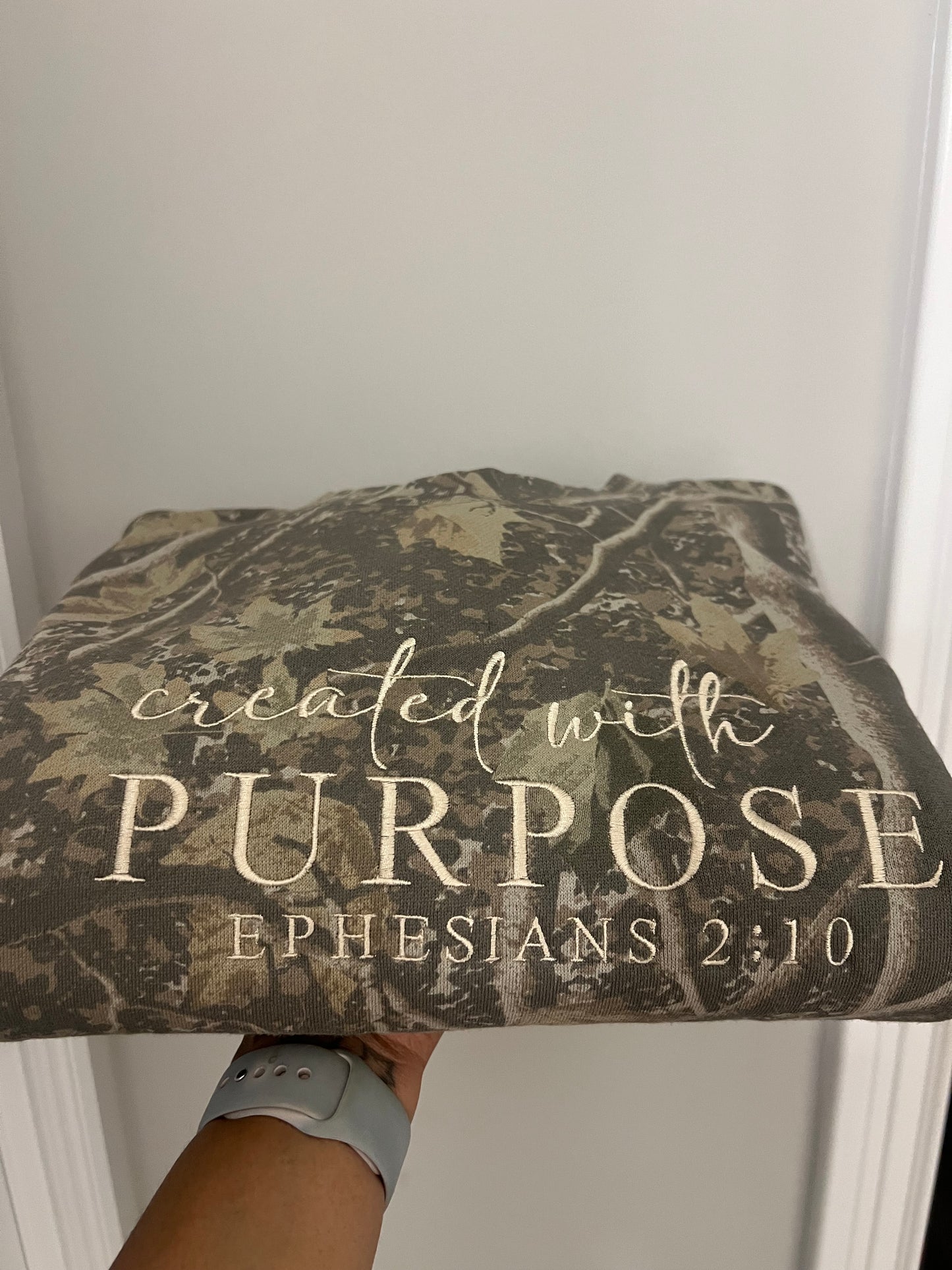 The Purpose Camo Crewneck