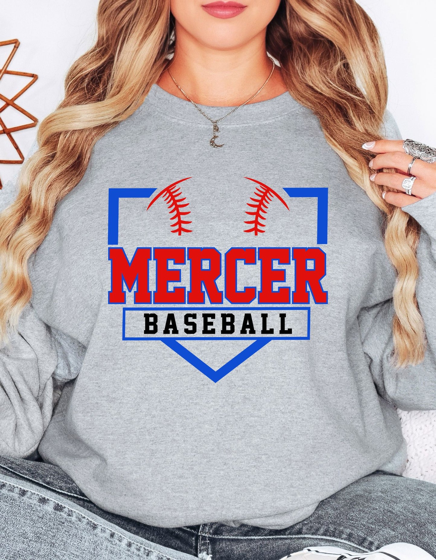 The Mercer Baseball Plate Sweatshirt