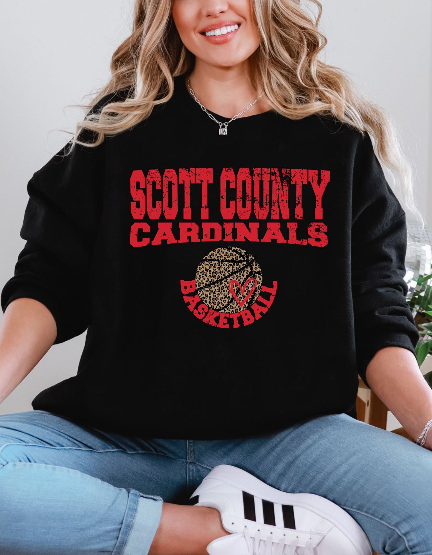 The Cardinals Cheetah Basketball Sweatshirt