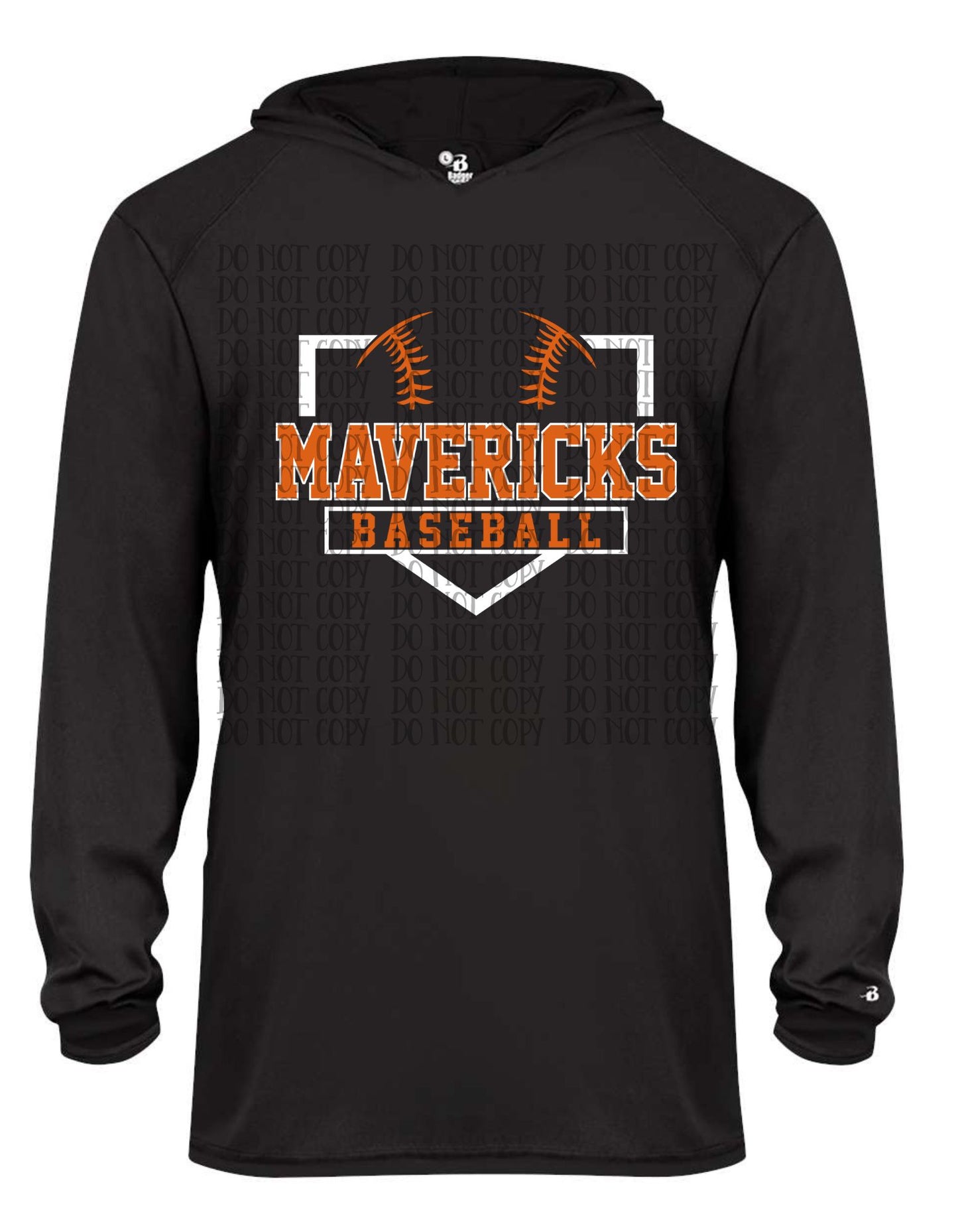The Mavericks Baseball Plate Hooded T-shirt- Youth