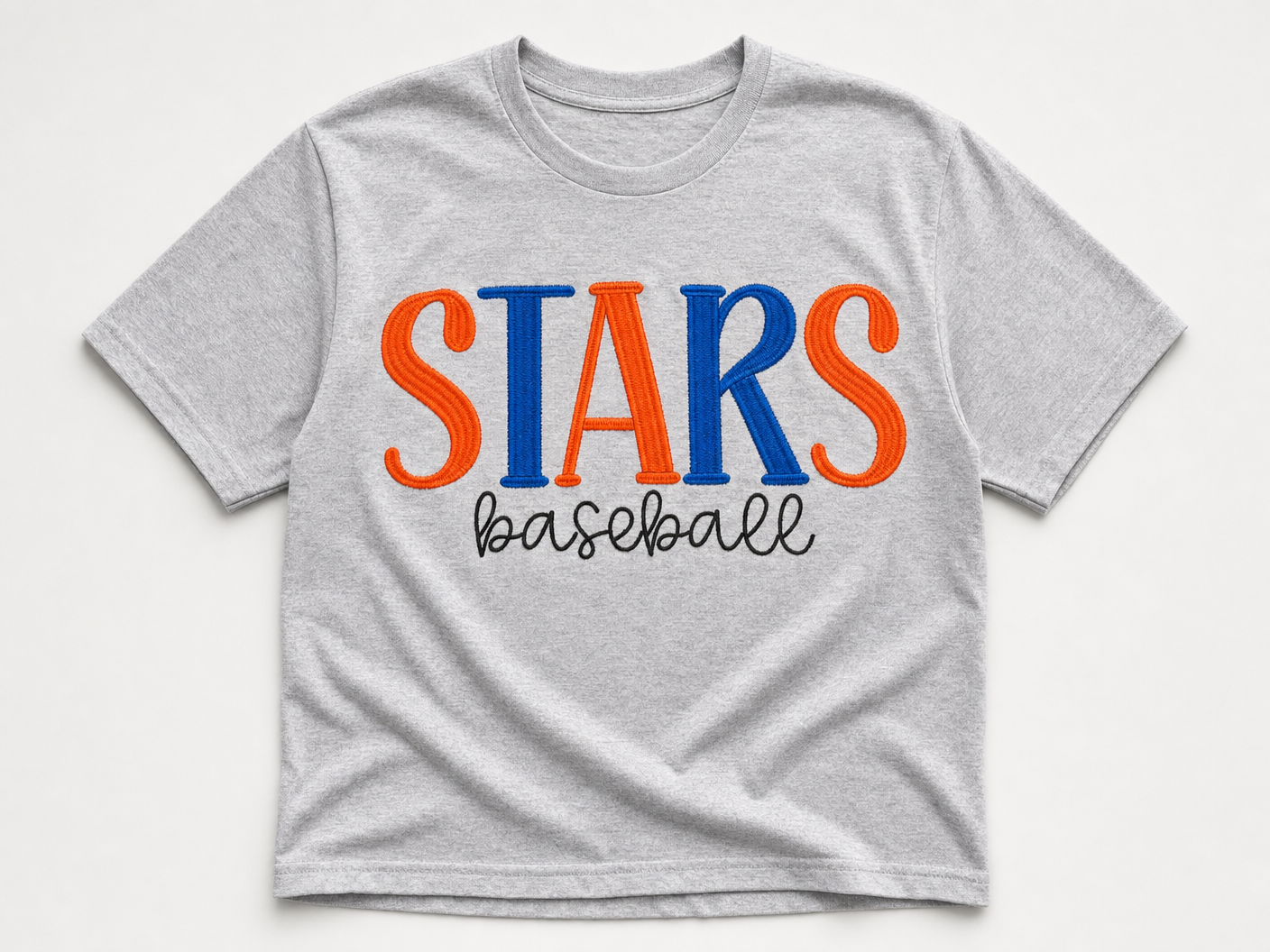 Stars Baseball Blue & Orange Tshirt