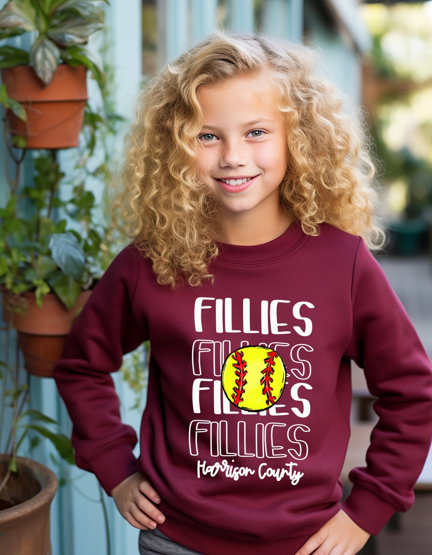 The Fillies Softball Sweatshirt-Youth