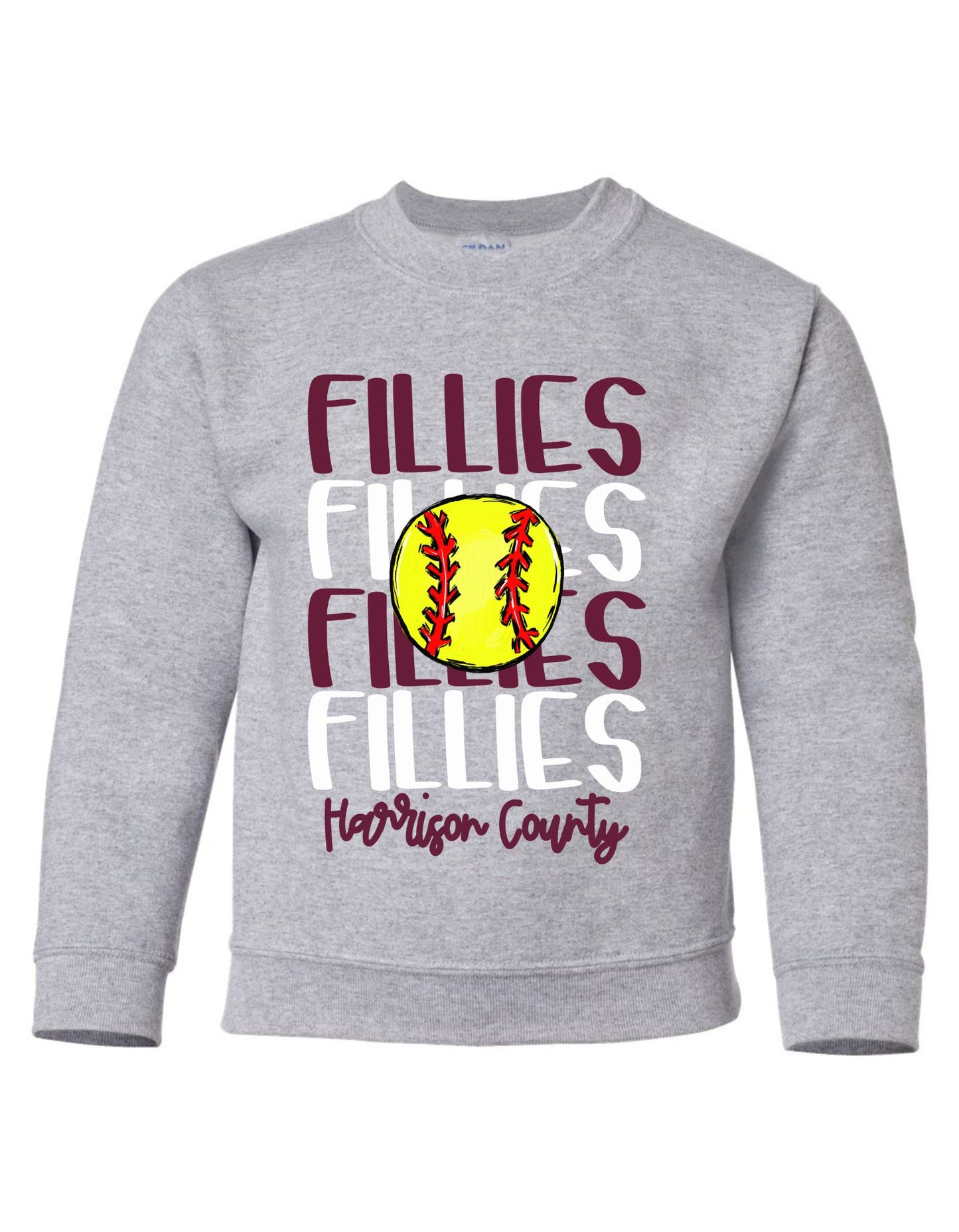 The Fillies Softball Sweatshirt-Youth