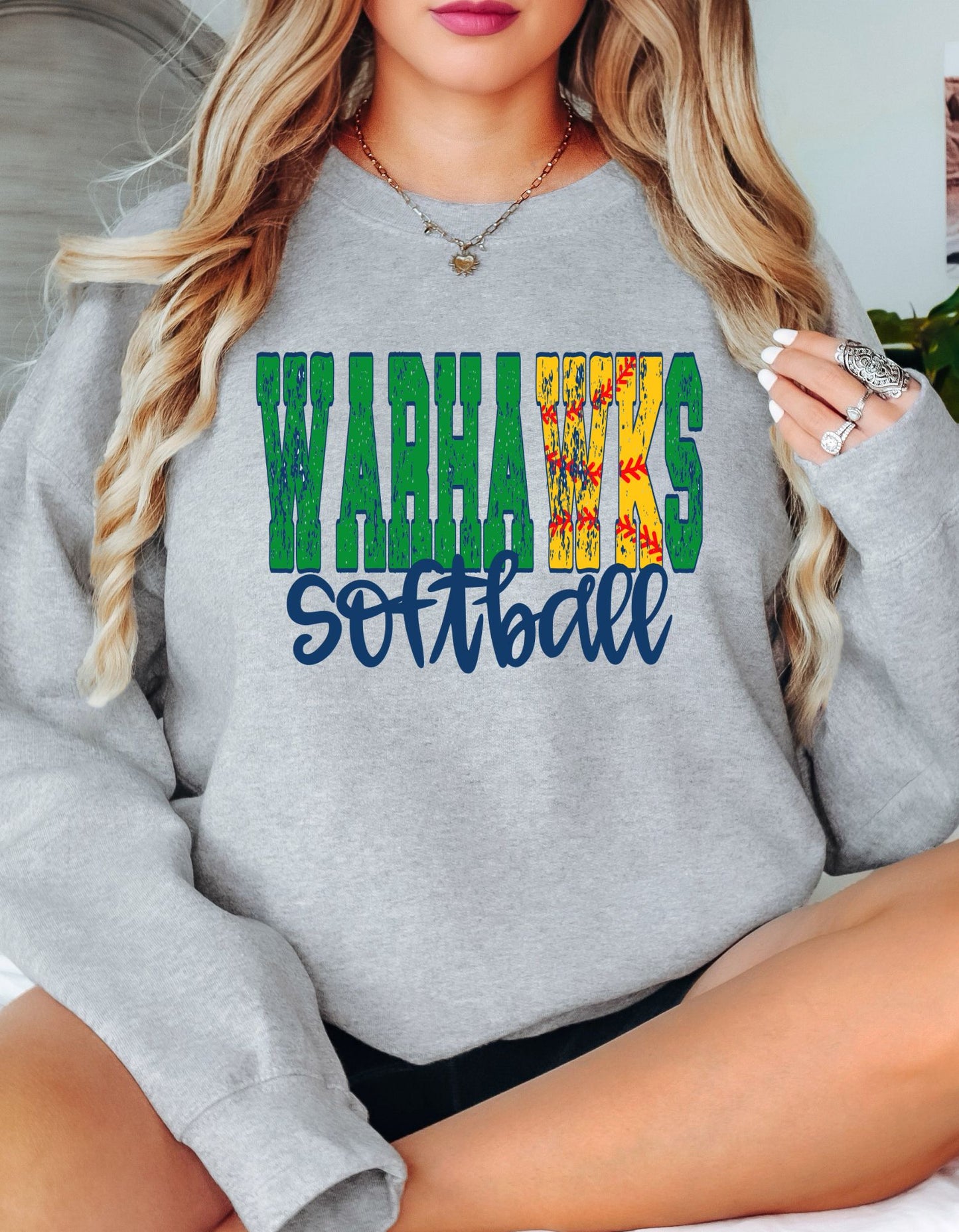 The Peek-a-Boo Warhawks Softball Sweatshirt