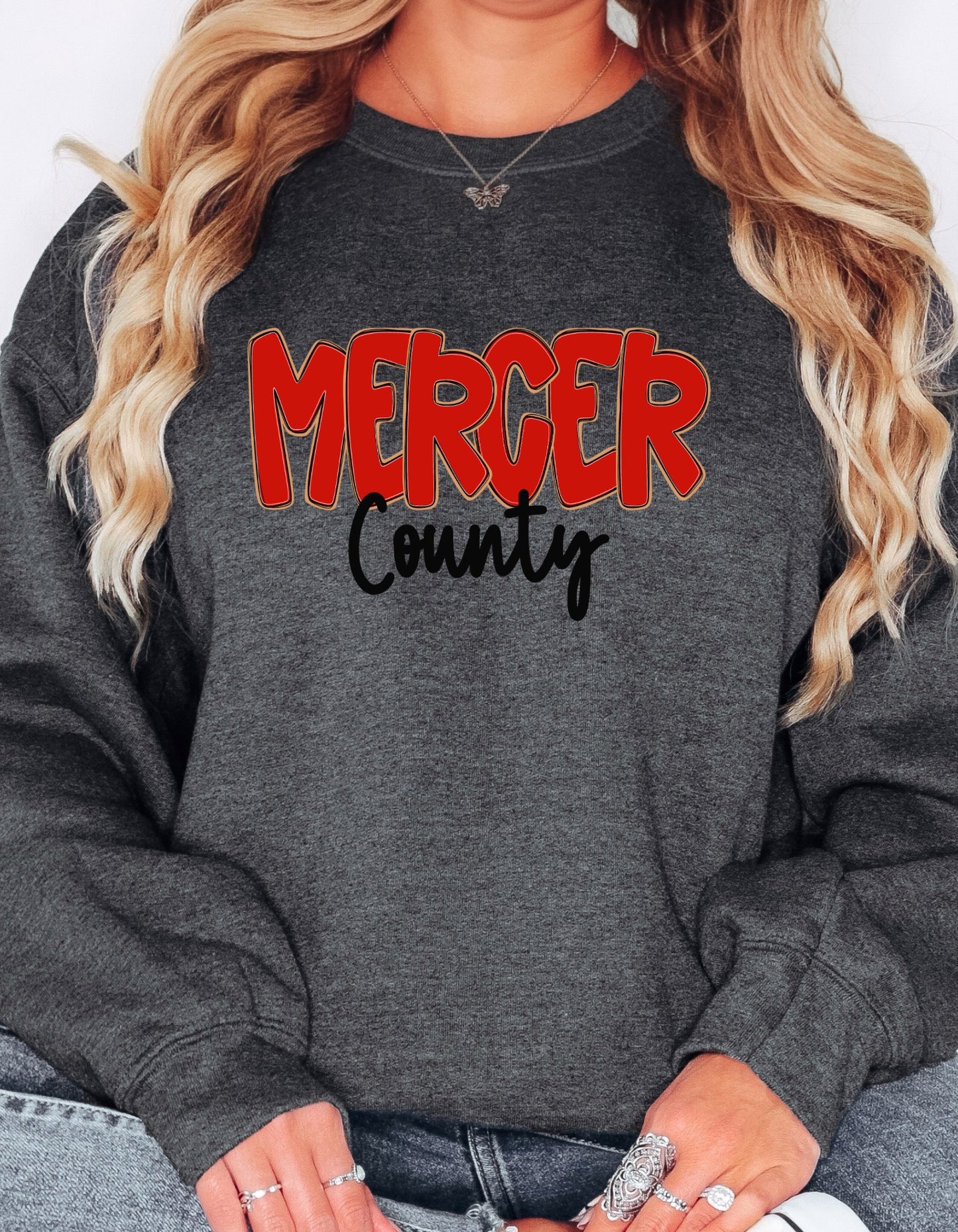 The Red Mercer County Sweatshirt