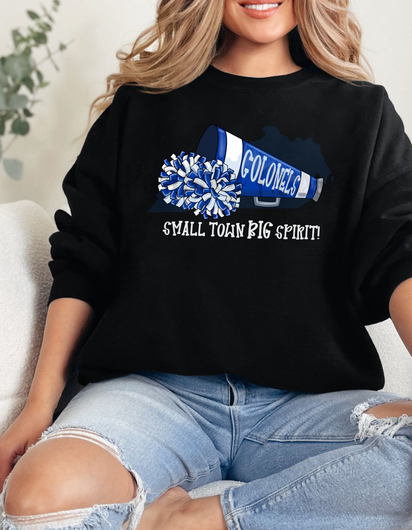 The Colonels Blue/White Megaphone Sweatshirt