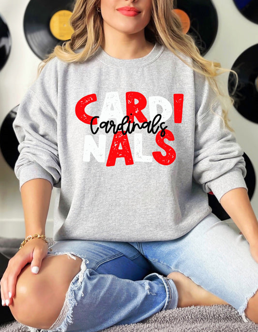 The Red White Cardinals sweatshirt