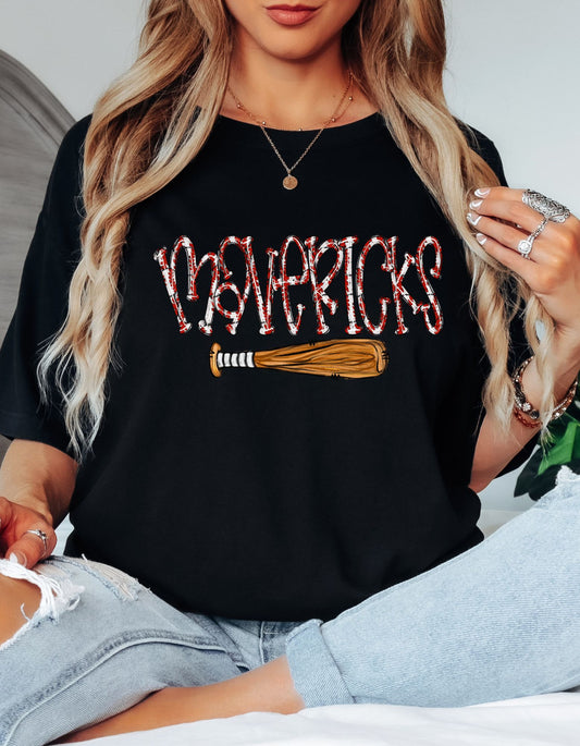 The Mavericks Baseball Bat Tshirt