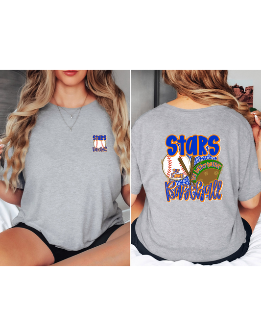 The Preppy Stars Baseball Tshirt