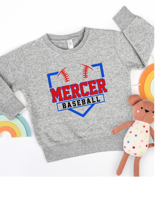 The Mercer Baseball Plate Sweatshirt- Toddler