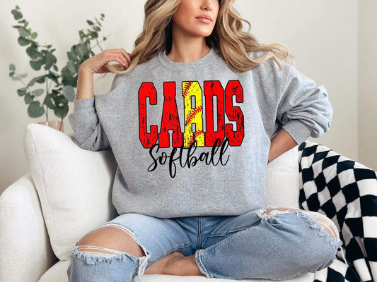 The Cards Peek-a-Boo Softball Sweatshirt