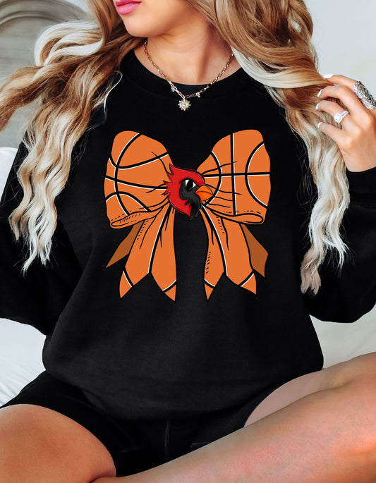 The Cardinal Basketball Bow Sweatshirt