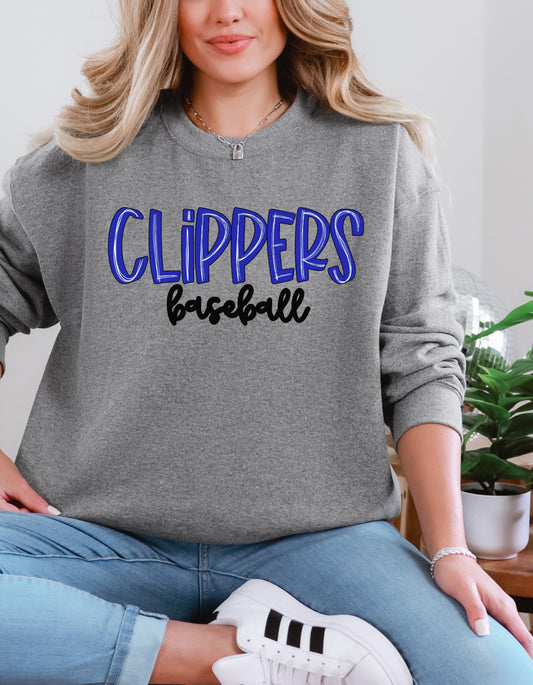 The Clippers Baseball Scribble Sweatshirt