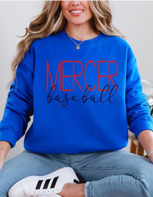 The Mercer Baseball Script Sweatshirt