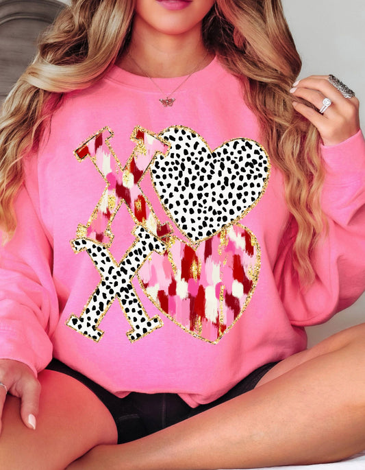 The Faux Glitter XO