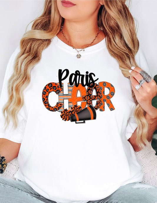 The Paris Cheer doodle Tshirt
