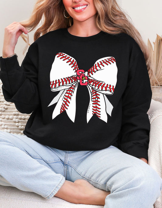 The SC Cardinal Baseball Bow Sweatshirt