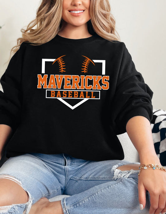 The Mavericks Baseball Plate Sweatshirt