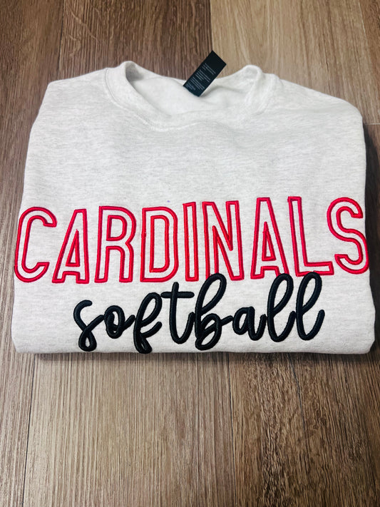 The Puff Cardinals Softball Sweatshirt