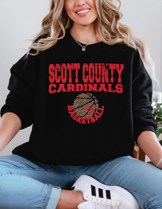 The Cardinals Cheetah Basketball Sweatshirt