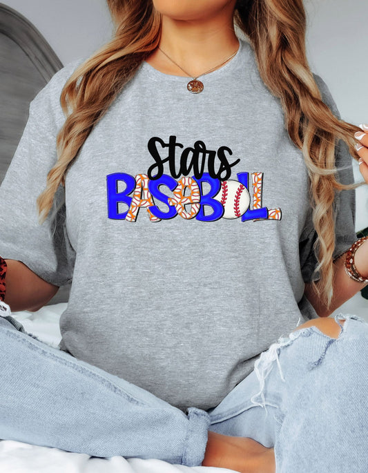 The Stars Baseball Tshirt