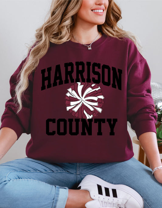 The Harrison County Pom Sweatshirt