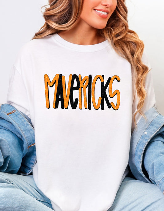 The Faux Glitter Mavericks Tshirt