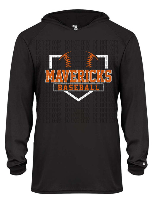The Mavericks Baseball Plate Hooded T-shirt- Youth