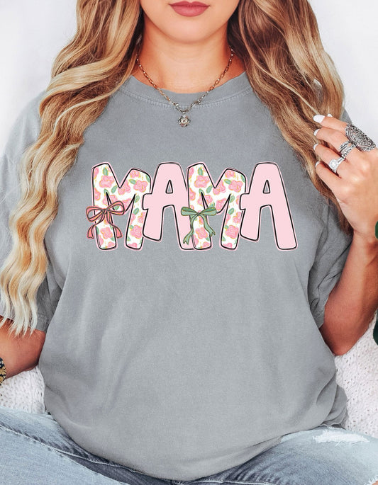 The Pink Floral Mama Tee