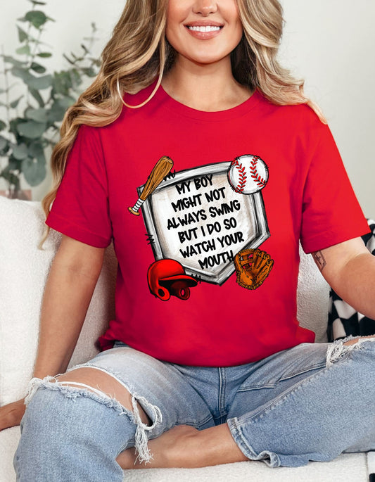 The Baseball Watch Your Mouth Tee