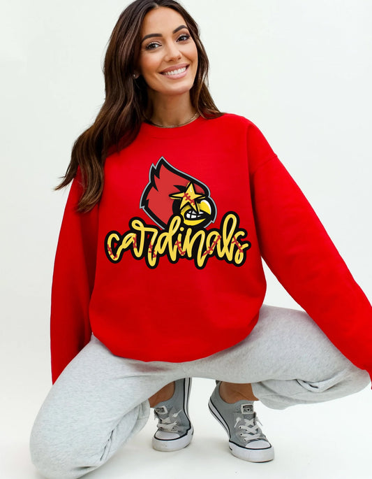 The Preppy Cardinals Softball Sweatshirt
