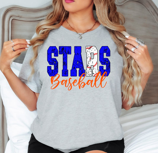 The Stars Peek-a-Boo Baseball Tee