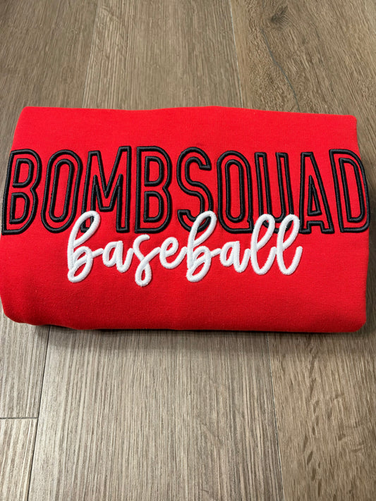 The puff Bombsquad Baseball Crewneck