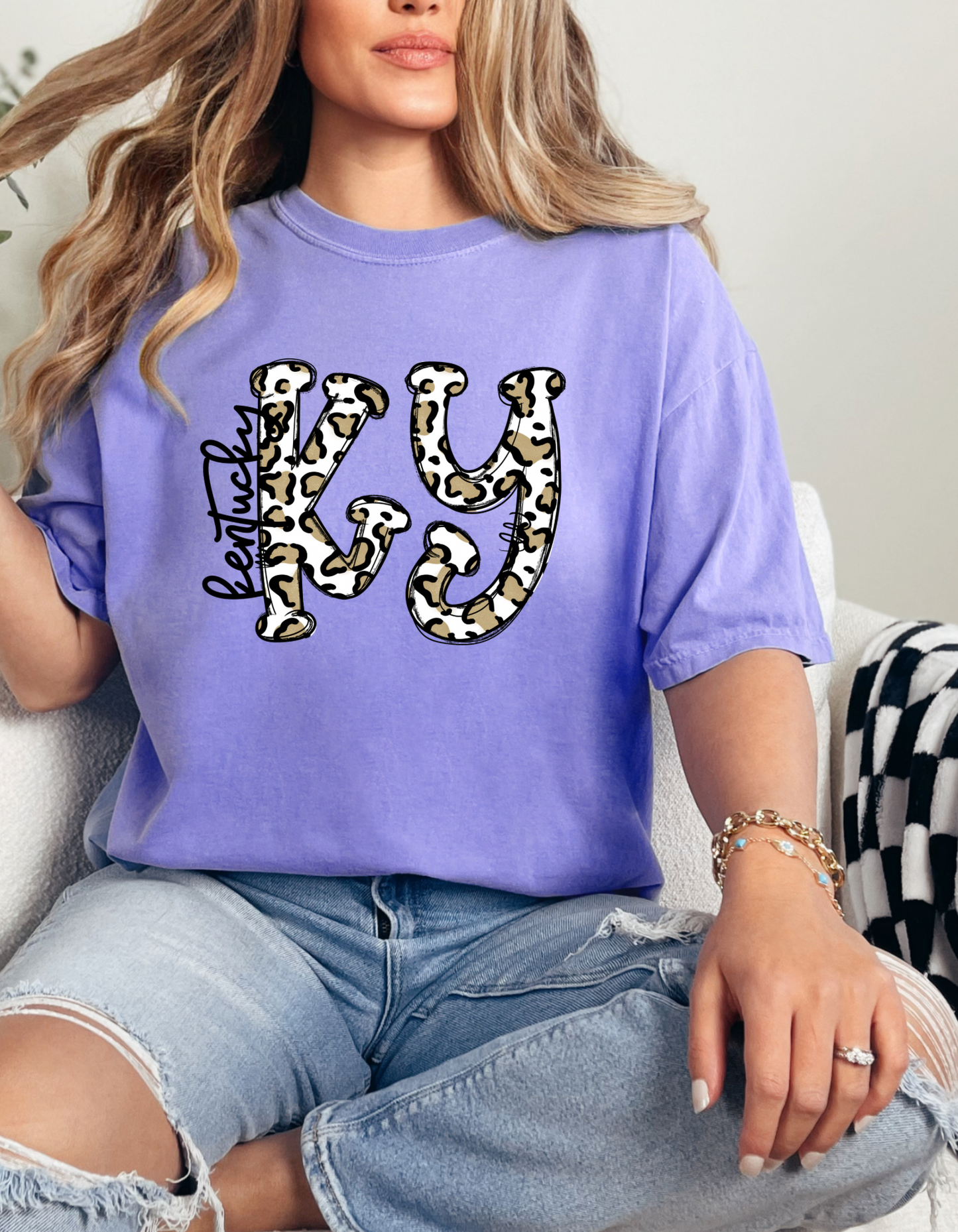 The KY Cheetah Doodle Tee