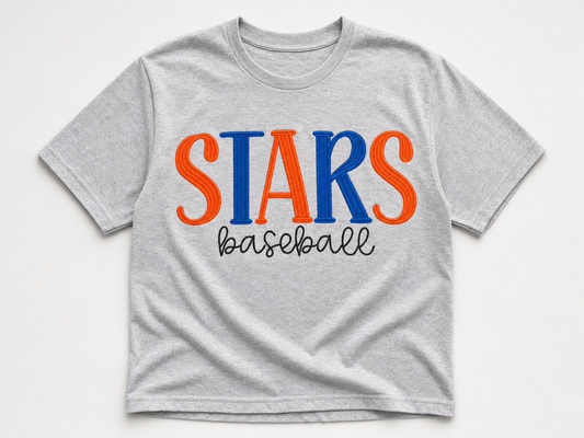 Stars Baseball Blue & Orange Tshirt
