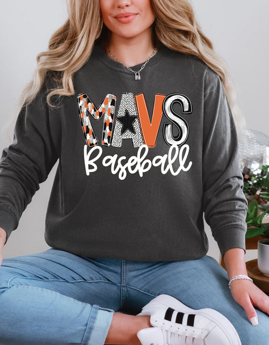 The Poppy Mavs Baseball Sweatshirt