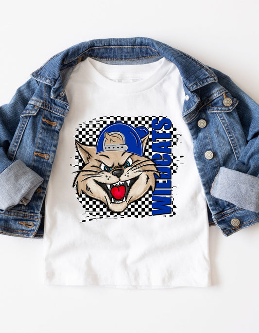 The Checkered Wildcat Toddler Tee