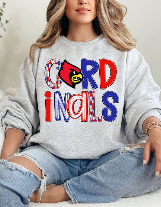 The Royal & Red Cardinal Head Sweatshirt