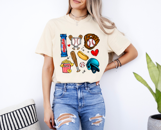 The Baseball Doodles Tee